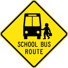 bus route sign