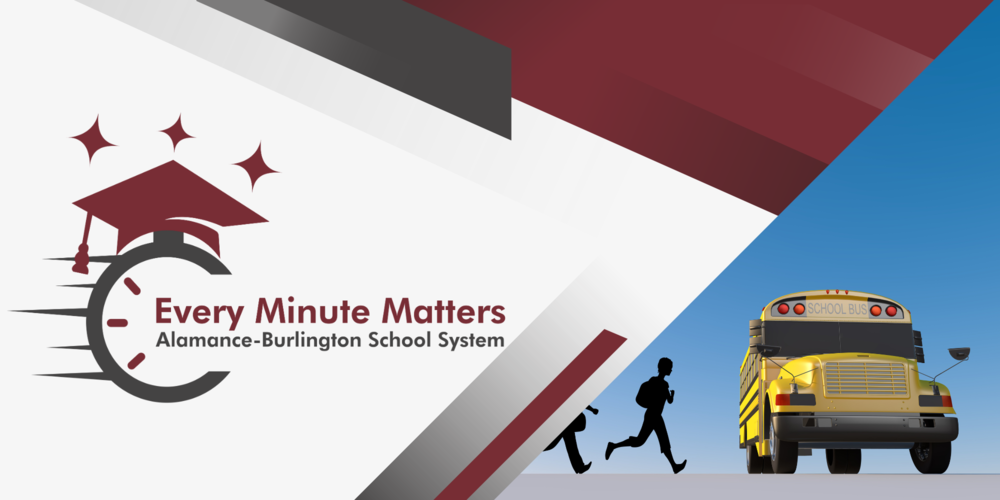 Every Minute Counts logo with school bus background
