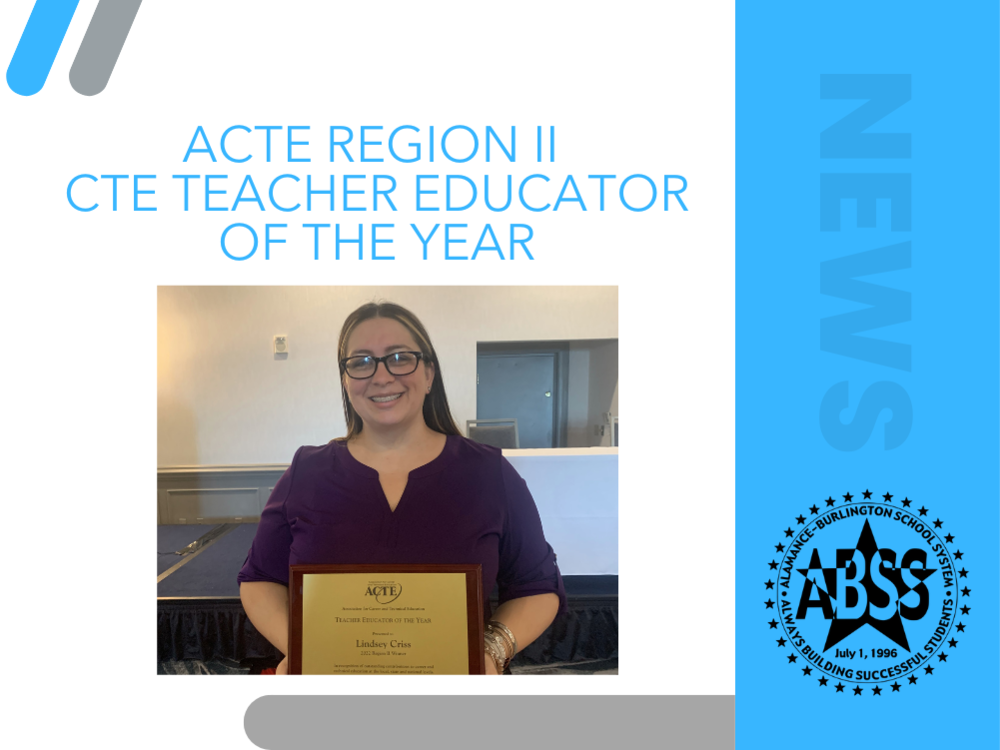 Photo of Lindsey Criss ACTE Region II CTE Teacher Educator of the Year