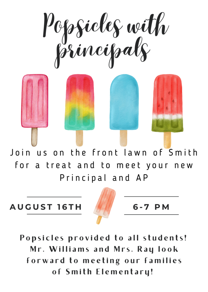 Popsicles with Principals | Marvin B. Smith Elementary School