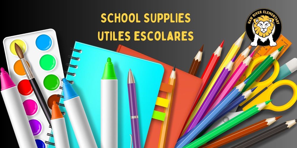 School Supplies for the 20232024 School Year Haw River Elementary School