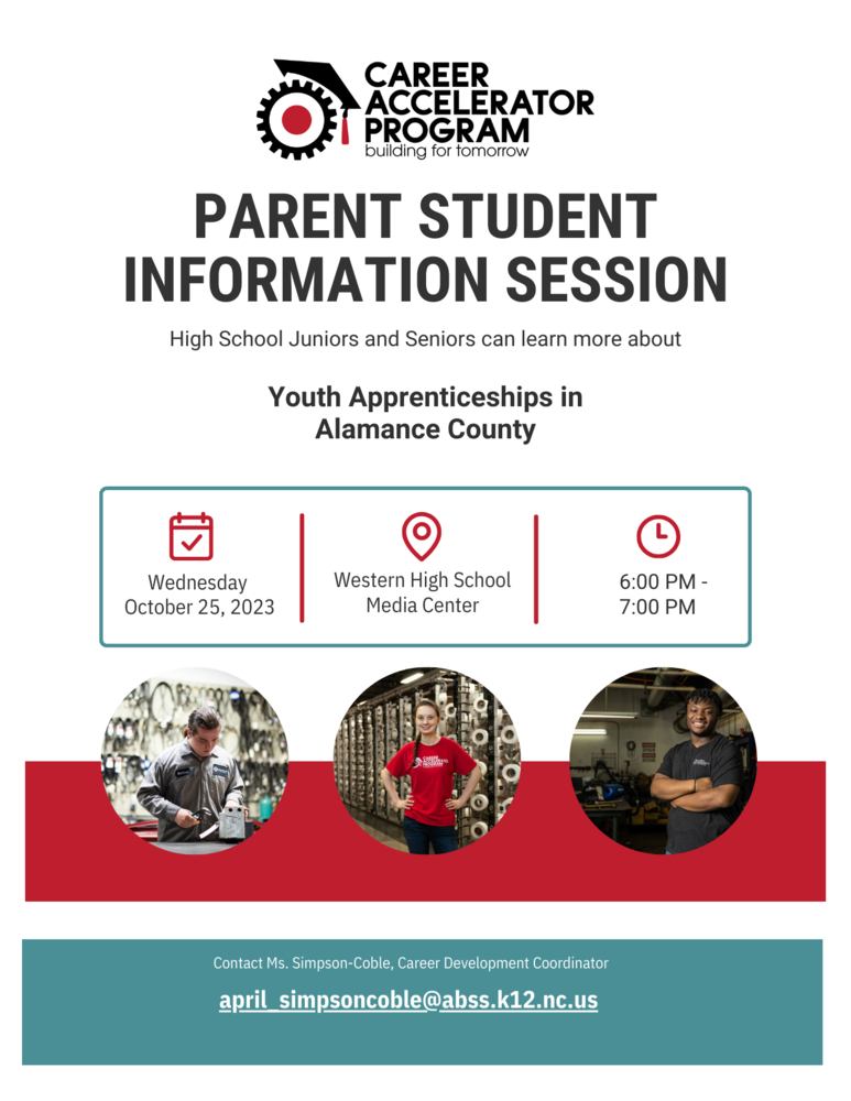 CAP Program Information Session Western Alamance High School