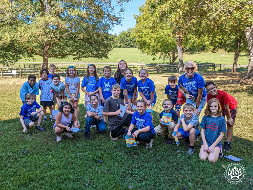 A group photo of students from AO Elementary at Cedarock Park