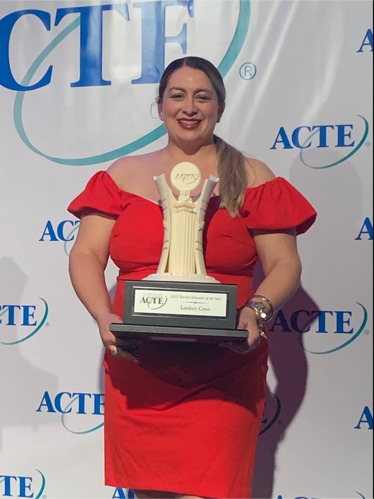 Lindsey Criss,  who won the National ACTE Teacher Educator of the Year 2023 at the ACTE Awards Gala 