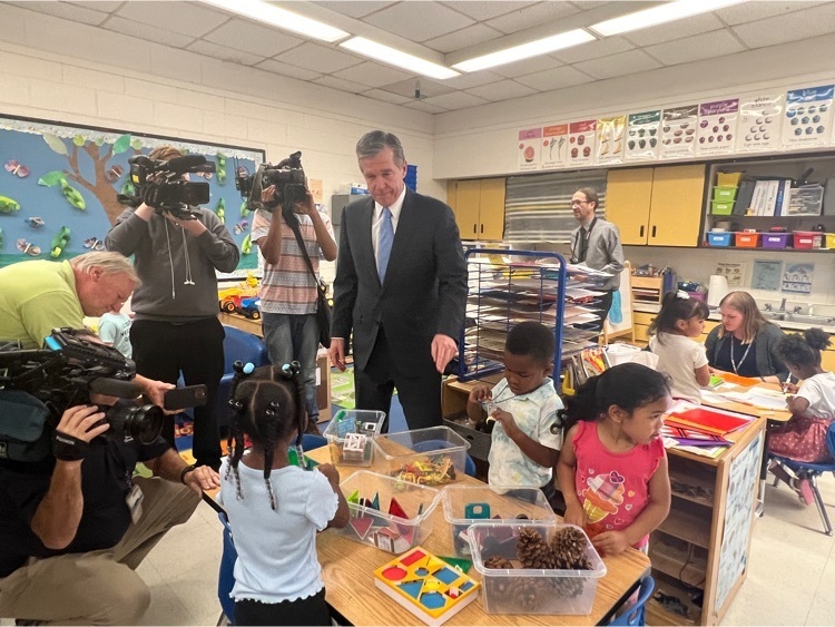 Governor cooper in classroom