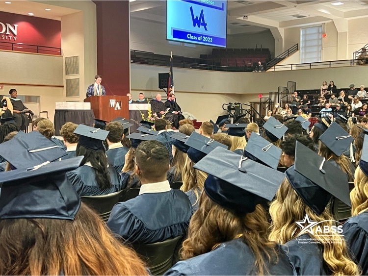 Student President speaking at Western Graduation
