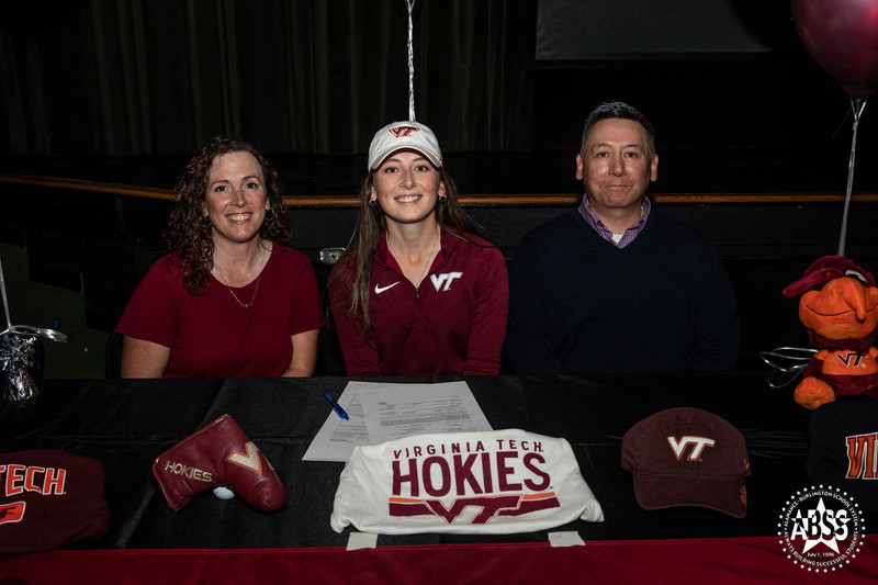 Emily Mathews - Virginia Tech - Golf with her parents 