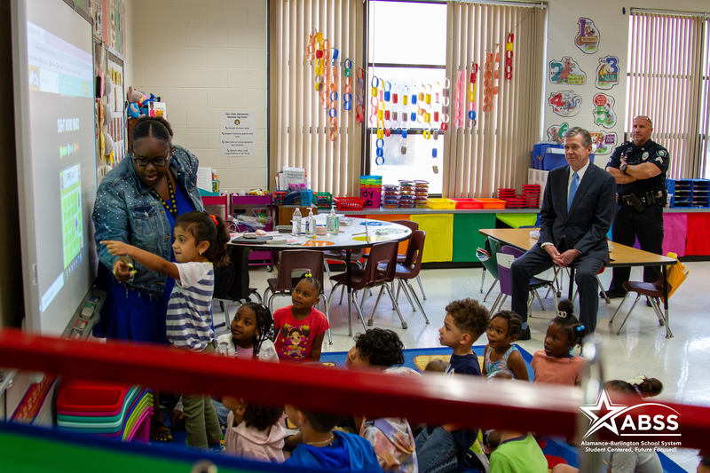 Governor Cooper Visits Haw River Elementary to Talk Education Funding AlamanceBurlington