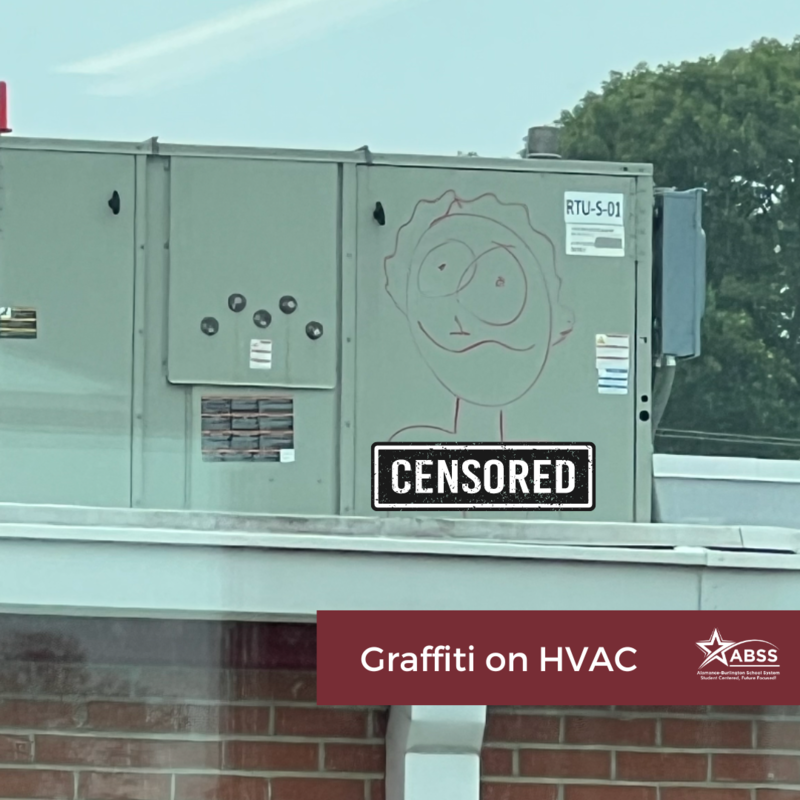 Graffiti on HVAC