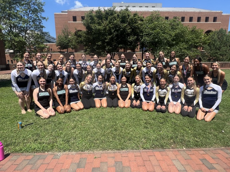 Group photo of all participants at dance camp.